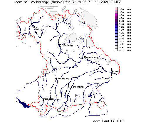 ECM Niederschlagsvorhersage (Summe) für Übermorgen vom 01.01.2026 wurde nicht gefunden!