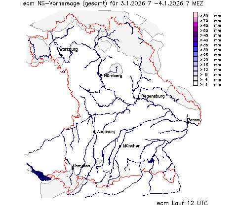 ECM Niederschlagsvorhersage (Summe) für Folgetag vom 02.01.2026 wurde nicht gefunden!