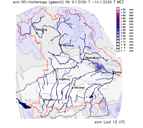 ECM Niederschlagsvorhersage (Summe) für Folgetag vom 08.01.2026 wurde nicht gefunden!