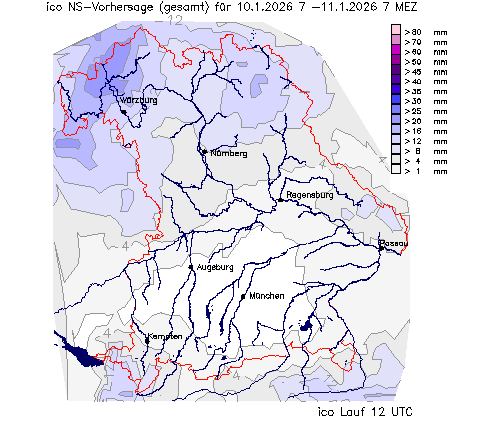 ICON Niederschlagsvorhersage (Summe) für Übermorgen vom 07.01.2026 wurde nicht gefunden!