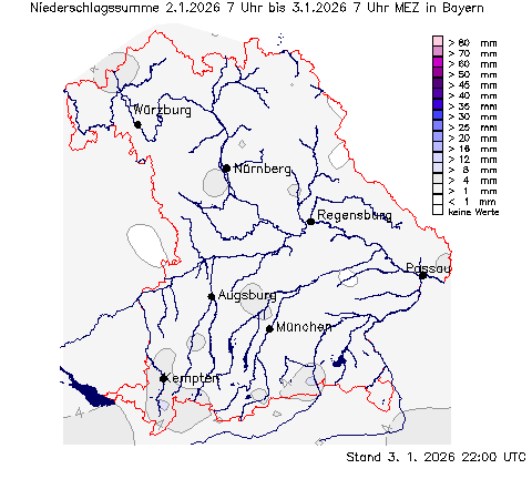 Niederschlagssumme der letzten 24 Stunden  vom 03.01.2026 wurde nicht gefunden!
